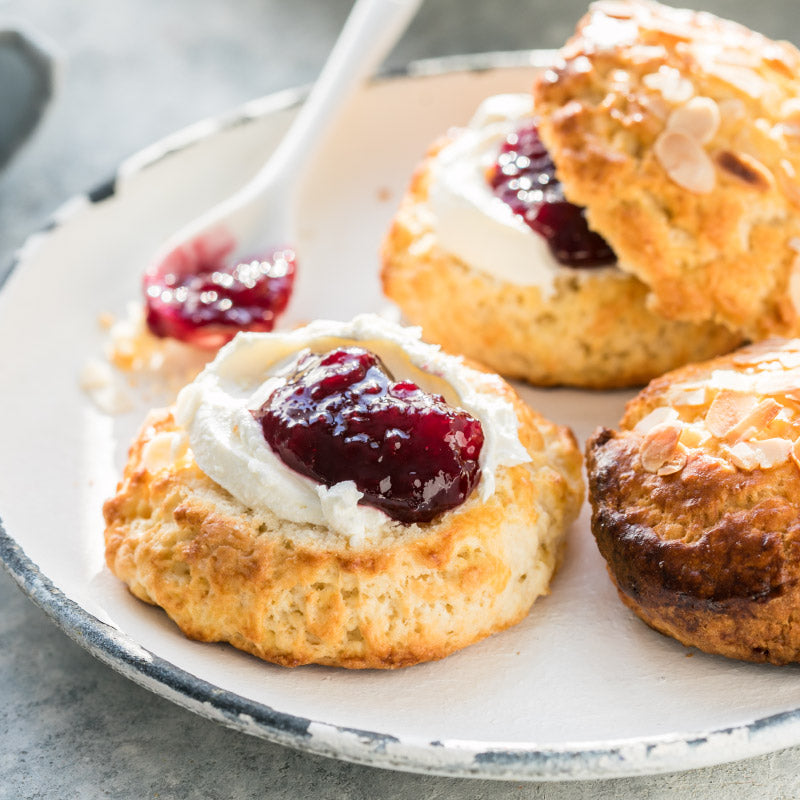 Clotted Cream and Jam on Scones