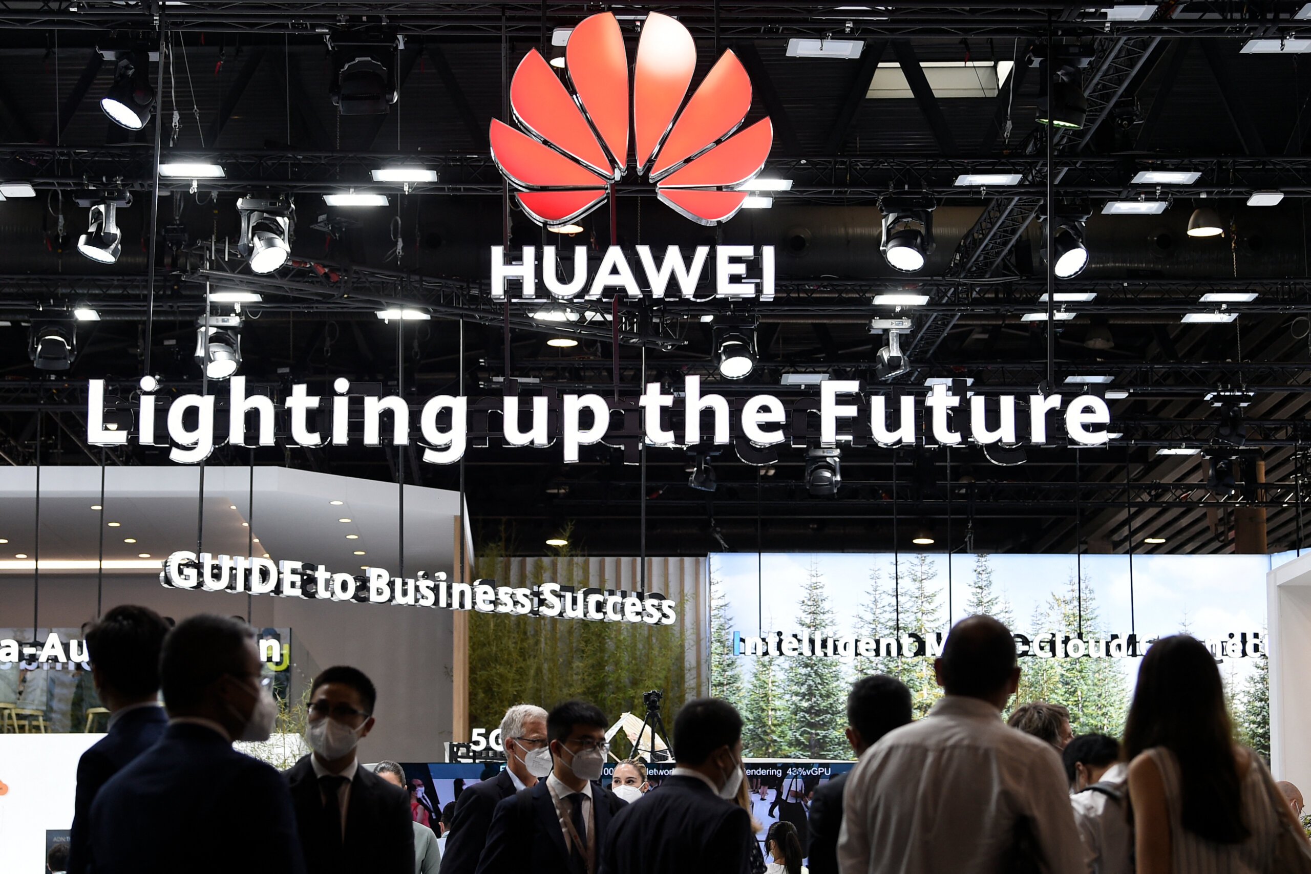 As per federal filings, the Chinese telecom giant invested over US$13 million in lobbying over the last decade. (Photo by Josep LAGO / AFP)
