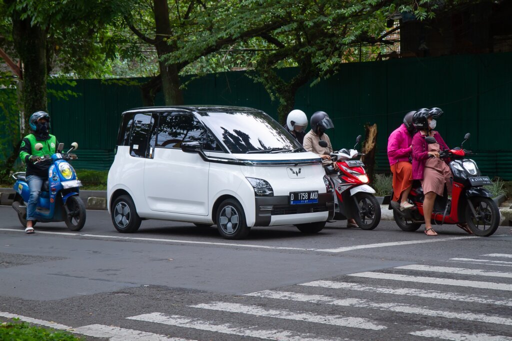 Wuling Air EV at Bandung, Indonesia. Source: Shutterstock 